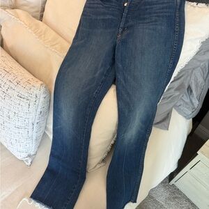 MOTHER Blue Straight Leg Jeans Classic Denim